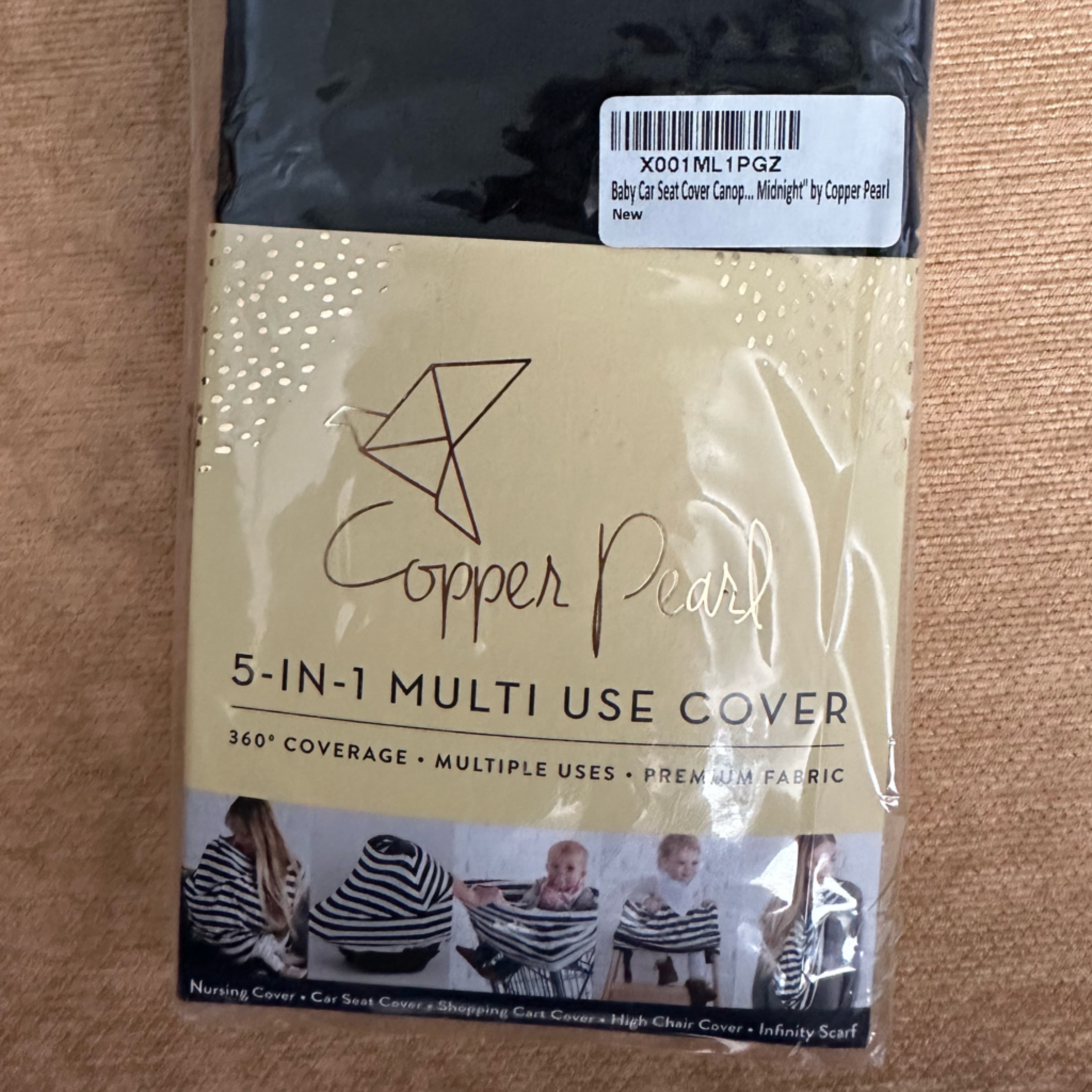 Nwt Copper Pearl Nursing / Car Seat Cover